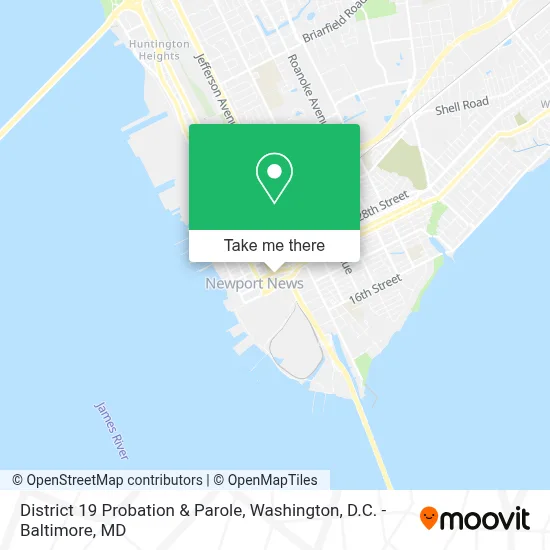 District 19 Probation & Parole map