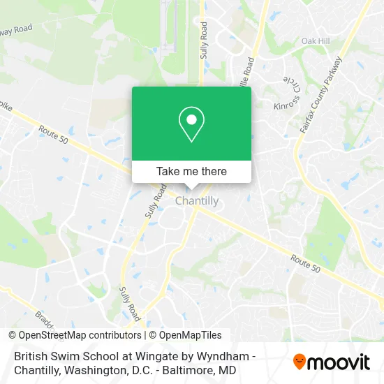 British Swim School at Wingate by Wyndham - Chantilly map