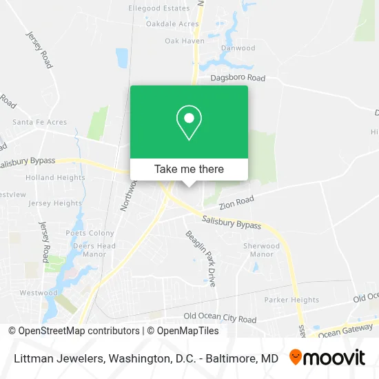 Littman Jewelers map