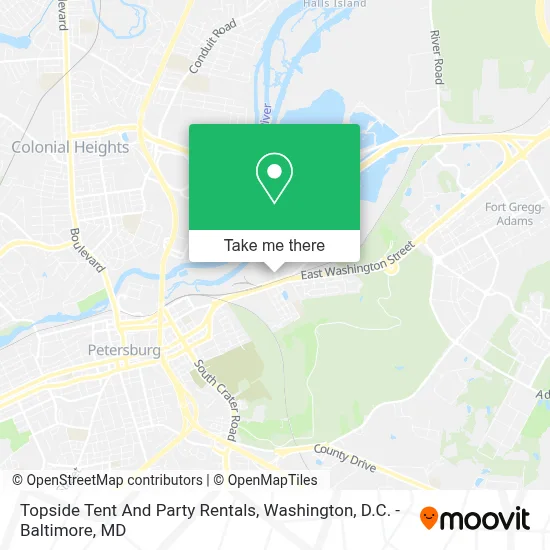 Topside Tent And Party Rentals map