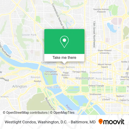 Westlight Condos map
