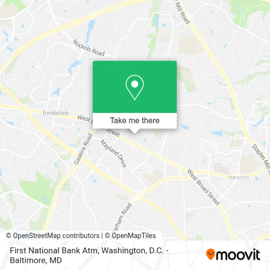 First National Bank Atm map