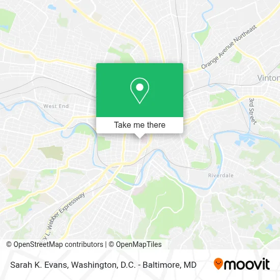 Sarah K. Evans map