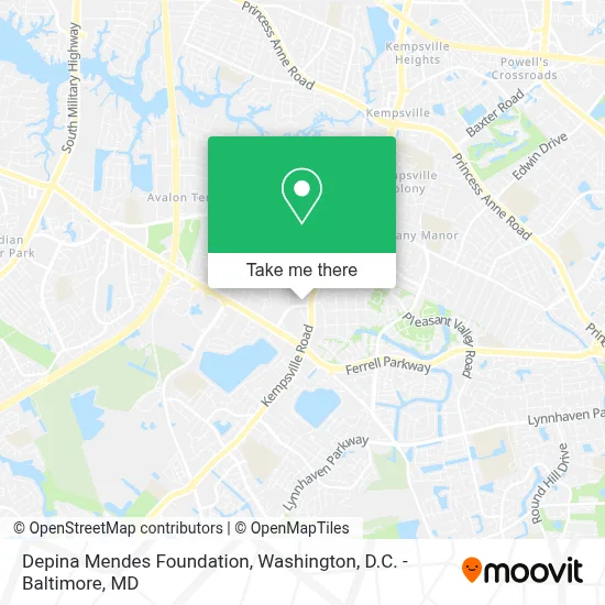 Depina Mendes Foundation map