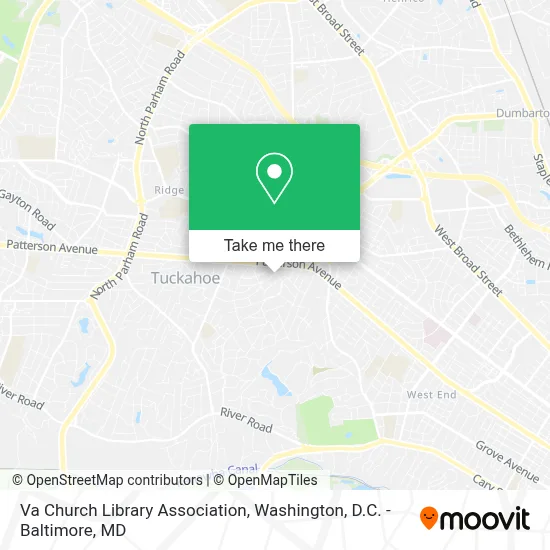 Va Church Library Association map
