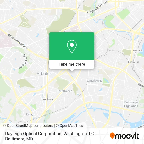 Rayleigh Optical Corporation map