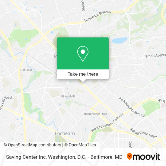 Saving Center Inc map