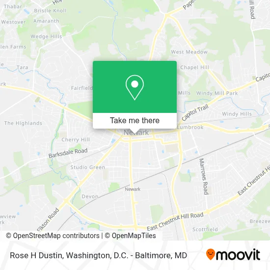 Rose H Dustin map
