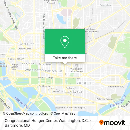 Congressional Hunger Center map