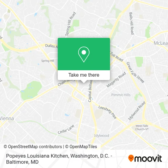 Popeyes Louisiana Kitchen map