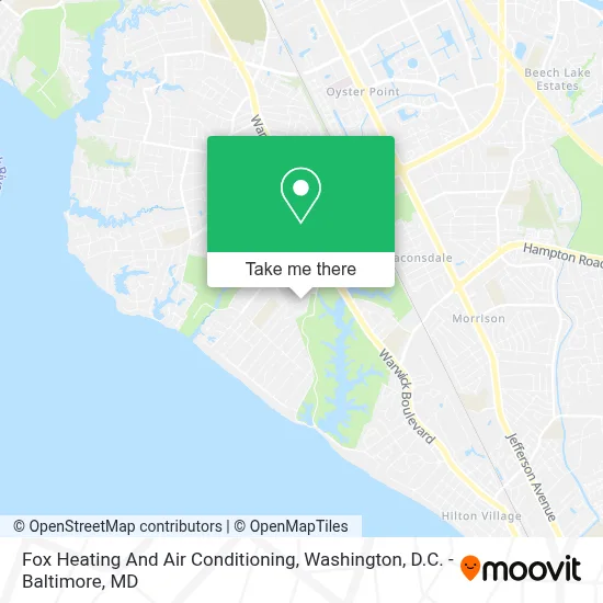 Fox Heating And Air Conditioning map