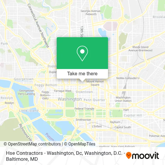 Hse Contractors - Washington, Dc map