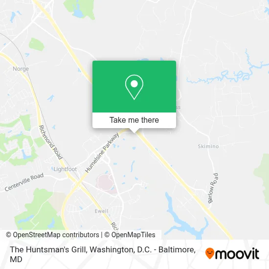 The Huntsman's Grill map
