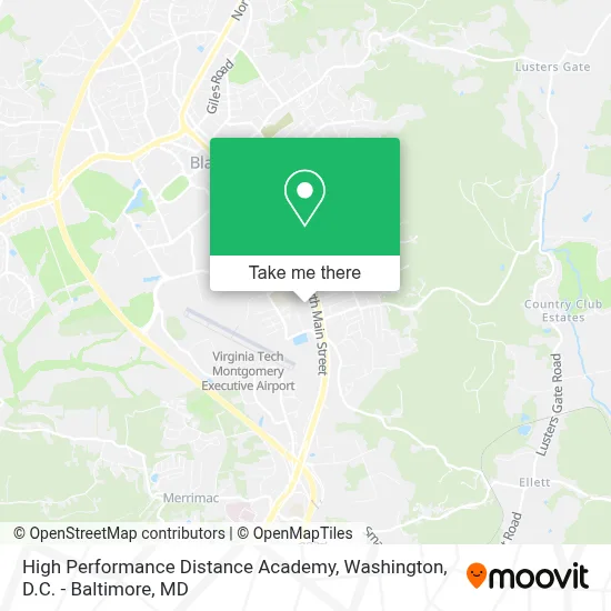 High Performance Distance Academy map
