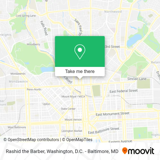 Rashid the Barber map