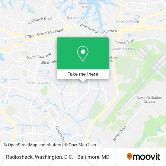 Radioshack map
