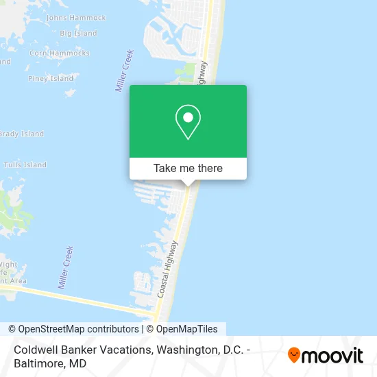 Coldwell Banker Vacations map