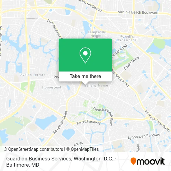 Guardian Business Services map