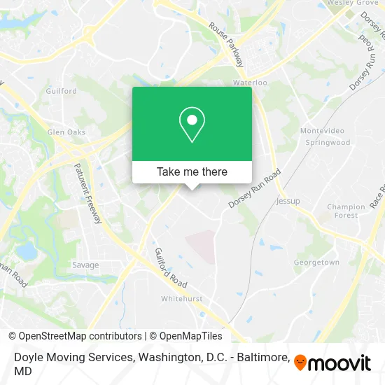 Doyle Moving Services map