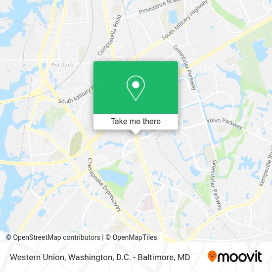 Western Union map