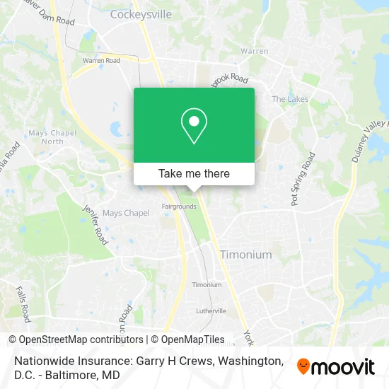 Nationwide Insurance: Garry H Crews map