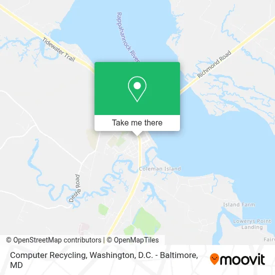 Computer Recycling map
