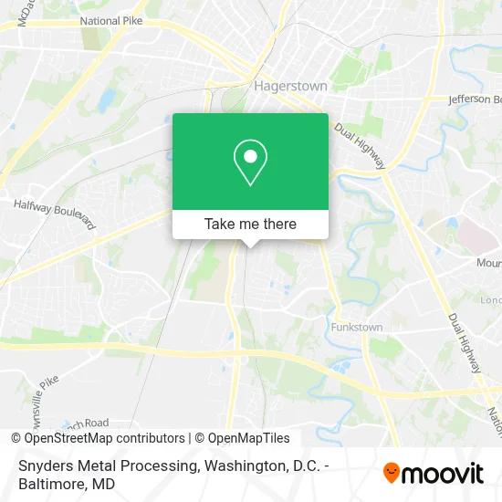 Snyders Metal Processing map