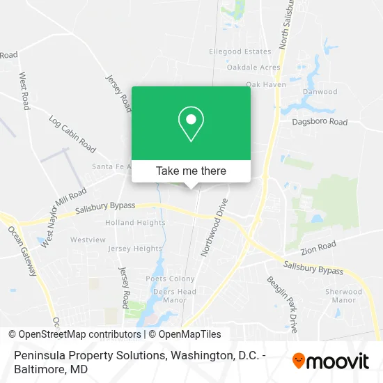 Peninsula Property Solutions map