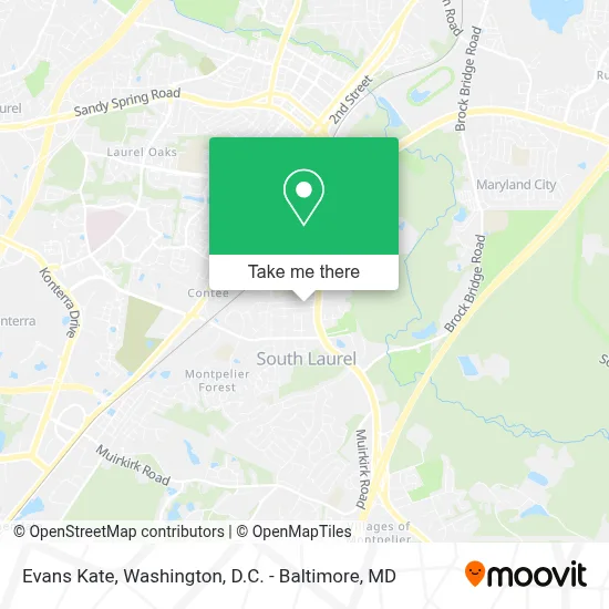 Evans Kate map