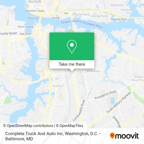 Complete Truck And Auto Inc map