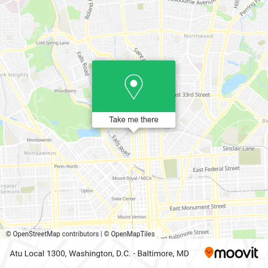Atu Local 1300 map
