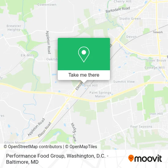 Performance Food Group map