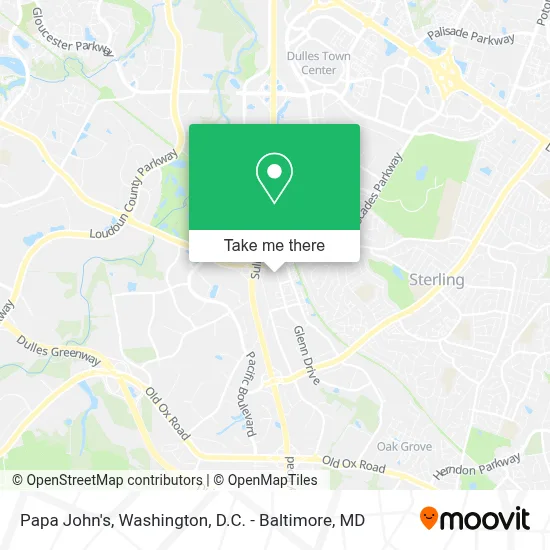 Papa John's map