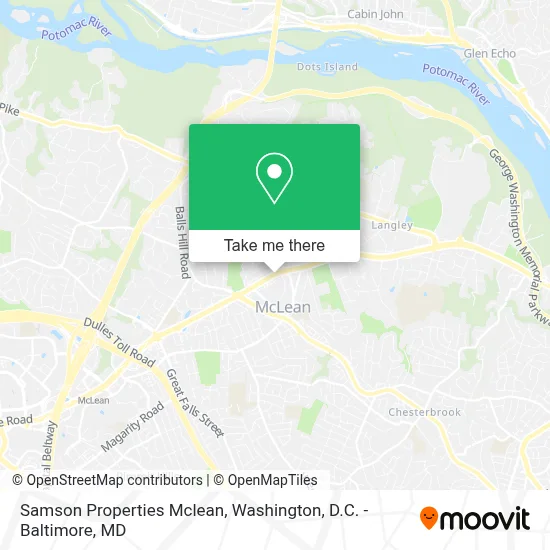 Samson Properties Mclean map