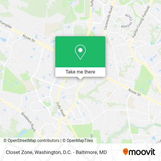 Closet Zone map