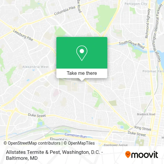 Allstates Termite & Pest map