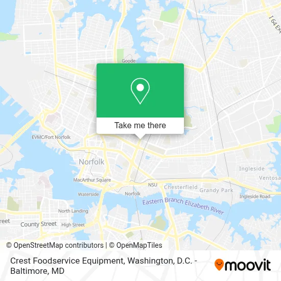 Crest Foodservice Equipment map
