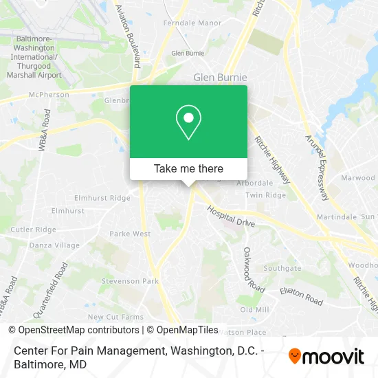 Center For Pain Management map
