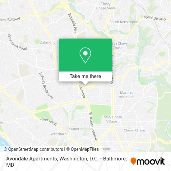 Avondale Apartments map