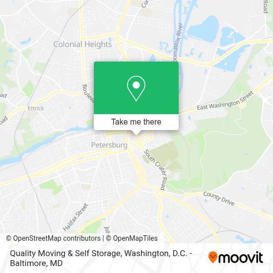 Quality Moving & Self Storage map