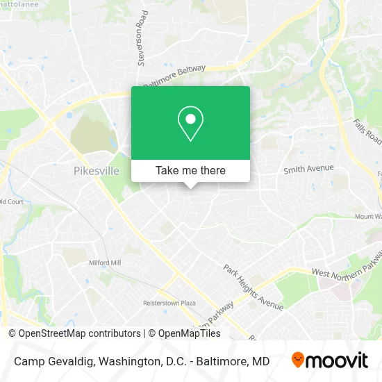Camp Gevaldig map