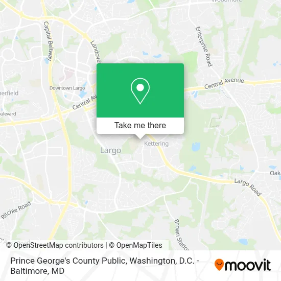 Prince George's County Public map