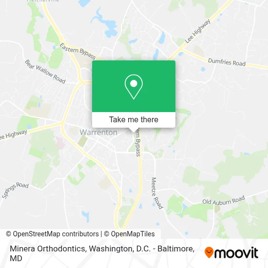 Minera Orthodontics map