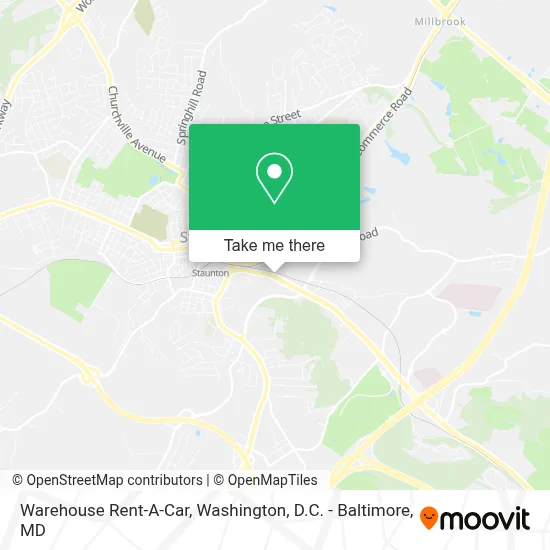 Warehouse Rent-A-Car map