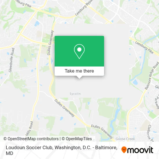 Loudoun Soccer Club map