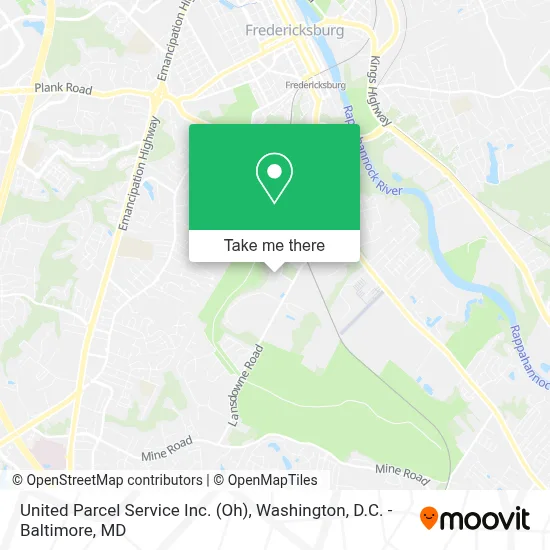 United Parcel Service Inc. (Oh) map