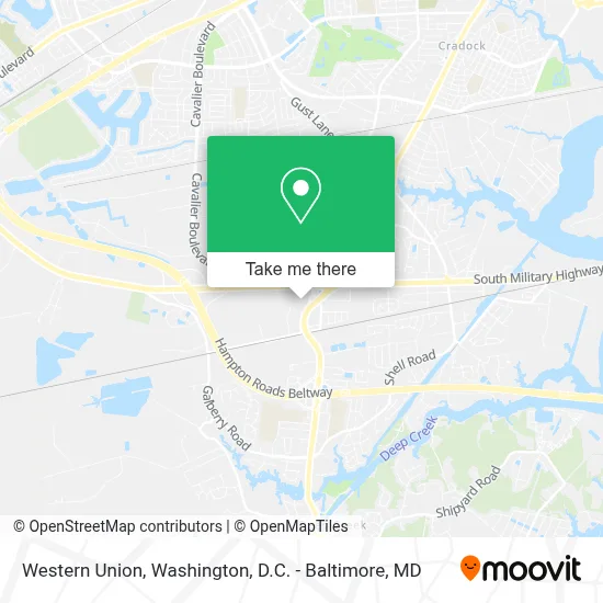 Western Union map