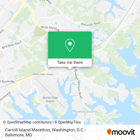 Carroll Island Marathon map