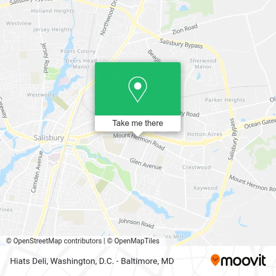 Hiats Deli map