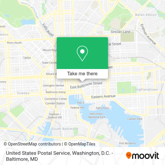 United States Postal Service map
